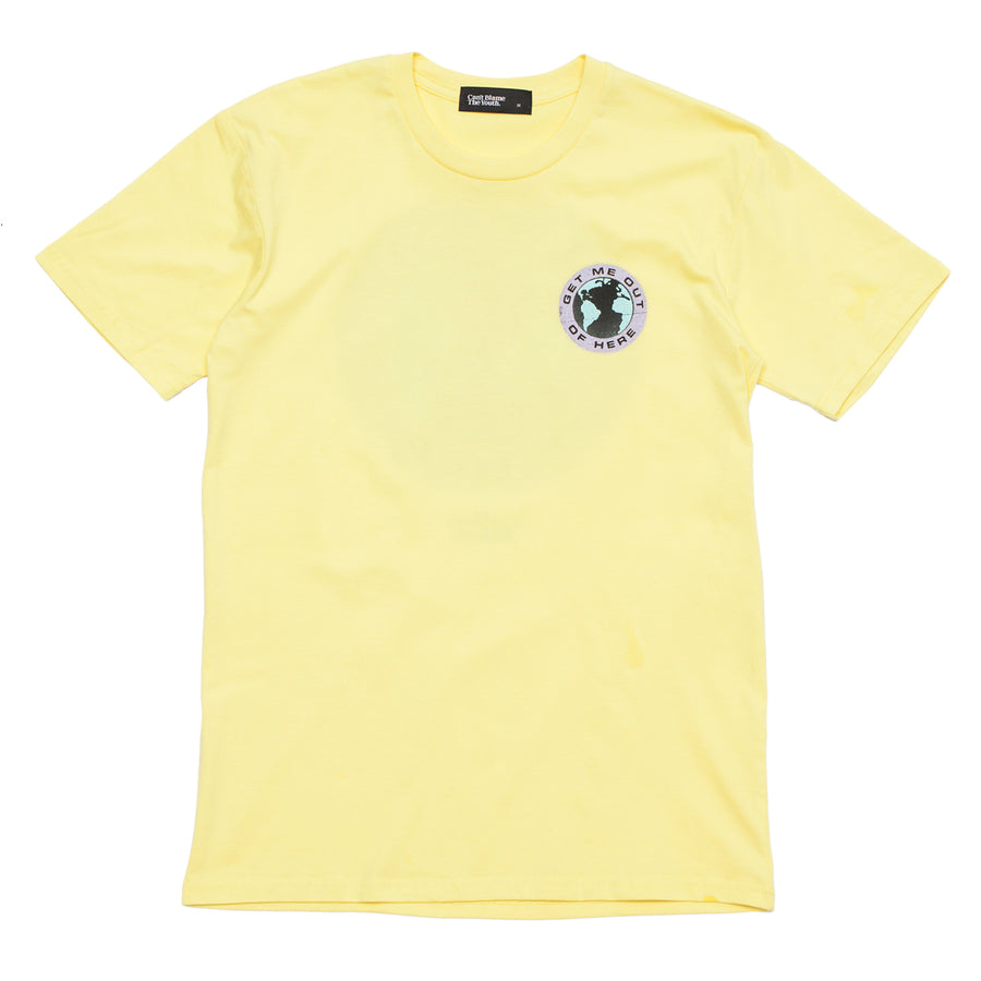 CBTY-GET ME OUT-TSHIRT-YELLOW