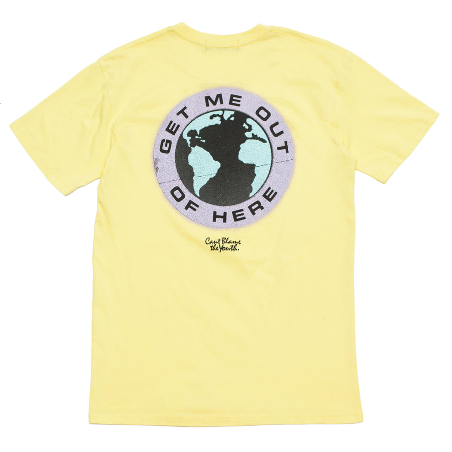 CBTY-GET ME OUT-TSHIRT-YELLOW